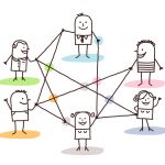 groupe de gens connectés