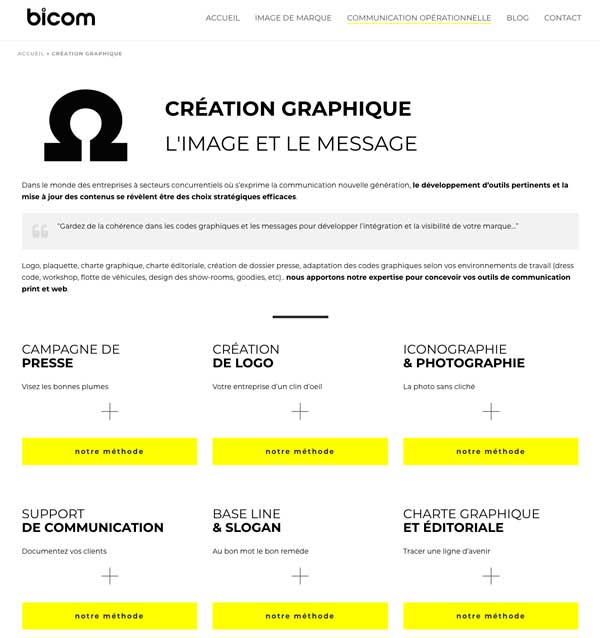 page-creation-graphique-site-bicom page création graphique bicom.fr