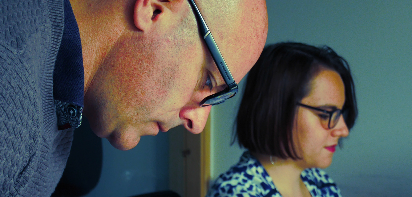 Stéphane et Coline concentrés