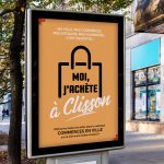 Mockup d'un panneau d'affichage