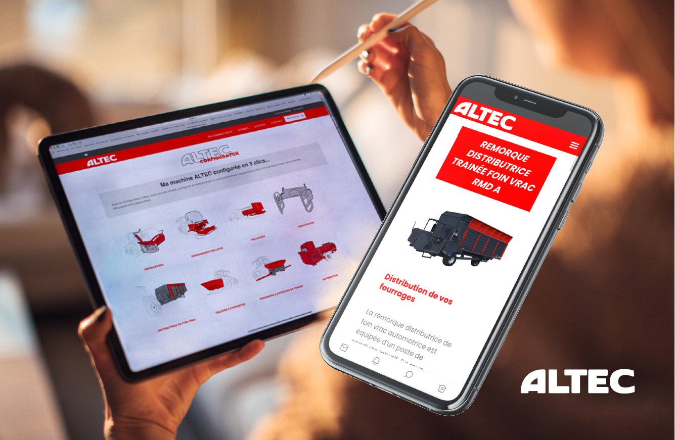 altec-configurator-tablette-webdesign-responsive Site internet Altec, Desktop et mobile